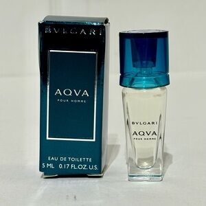 Bulgari Aqva Pour Homme Eau de Toilette 5ml - Teal and Silver
